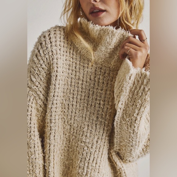 NWOT Free People Canyon Pullover Mock Neck Sweater - Picture 5 of 6